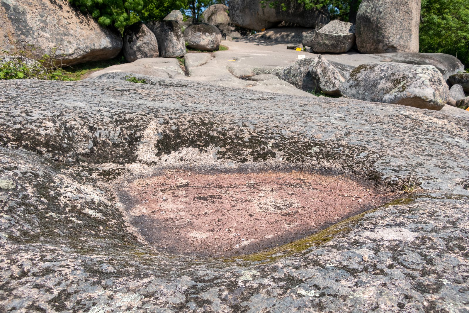 Monumental megalithic stone boulders at Beglik Tash Thracian sanctuary