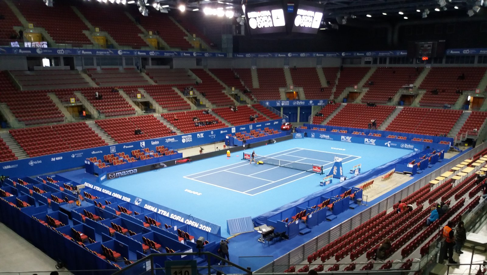 Interior illumination of modern sports and concert Arena Burgas